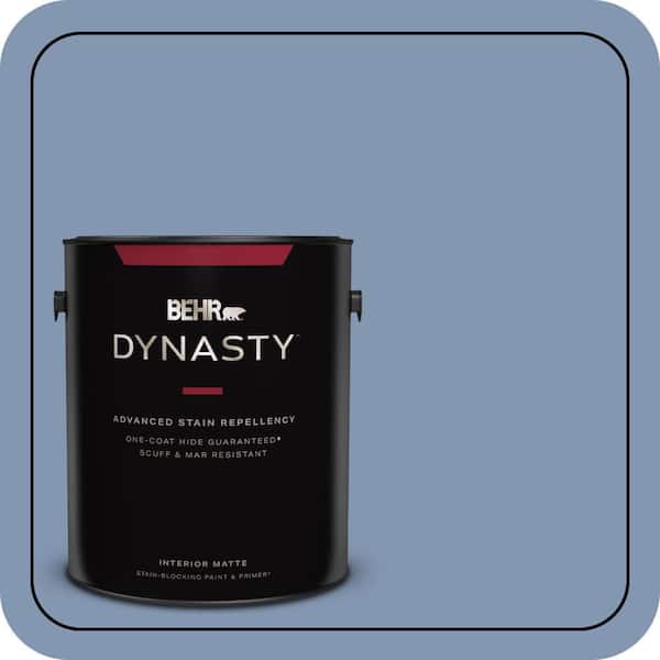 BEHR DYNASTY 1 gal. #S530-4 Jet Set One-Coat Hide Matte Interior Stain-Blocking Paint & Primer