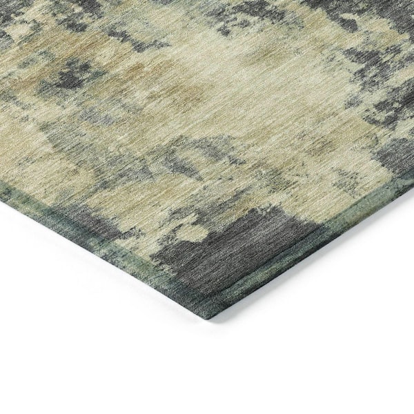 Chantille Machine Washable Indoor/Outdoor Abstract ACN2066 Gray 2 ft. 3 in. x 7 ft. 6 in. Runner Rug