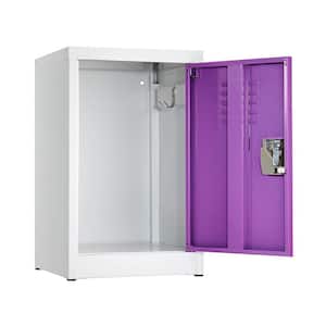 629-Series 24 in. H 1-Tier Steel Storage Locker Free Standing Cabinets for Home, School, Gym in Purple