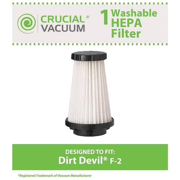 Dirt Devil Dynamite F2 Vacuum Filter Arm & Hammer HEPA Odor Eliminating New 