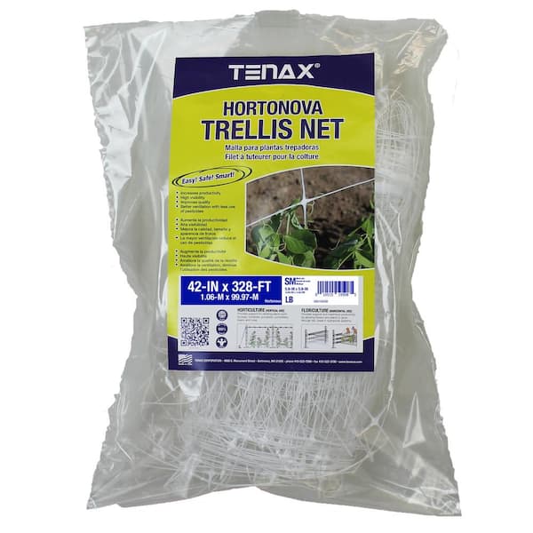 Tenax 42 in. x 328 ft. White Hortonova Plant Trellis Net