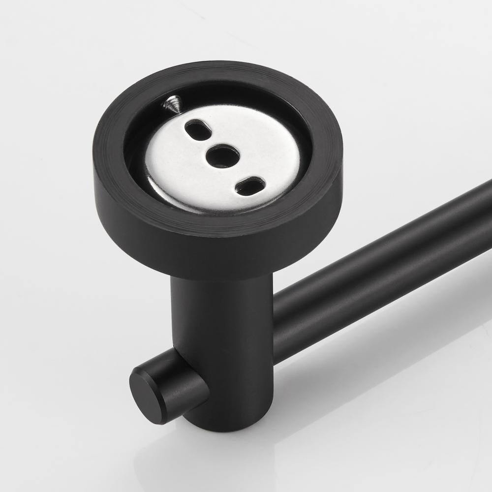 Matte Black Space Aluminum Wall Mounted Toilet Paper Holder