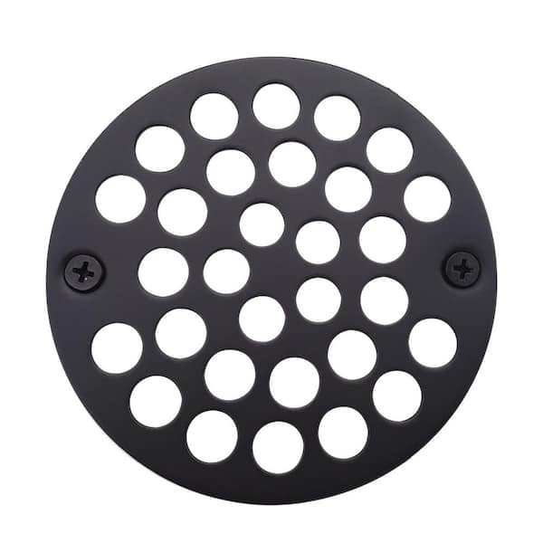 Westbrass 4 in. O.D. Shower Strainer Cover Plastic-Oddities Style in Oil Rubbed Bronze