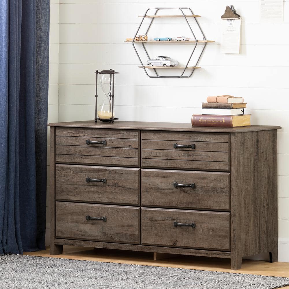 Fall Oak Double Nursery Dresser with Extra Deep Drawers