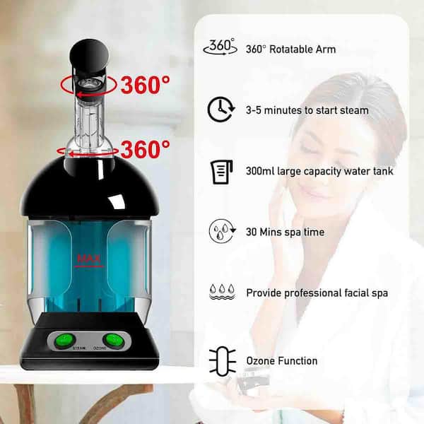 Anqtovp Nano Ionic Facial Steamer with Extendable 360° Rotating