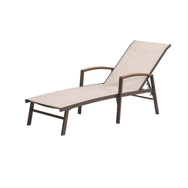 Poly Lumber Indoor/Outdoor Arms Chaise Lounge with 5 Adjustable Backrests Windp 