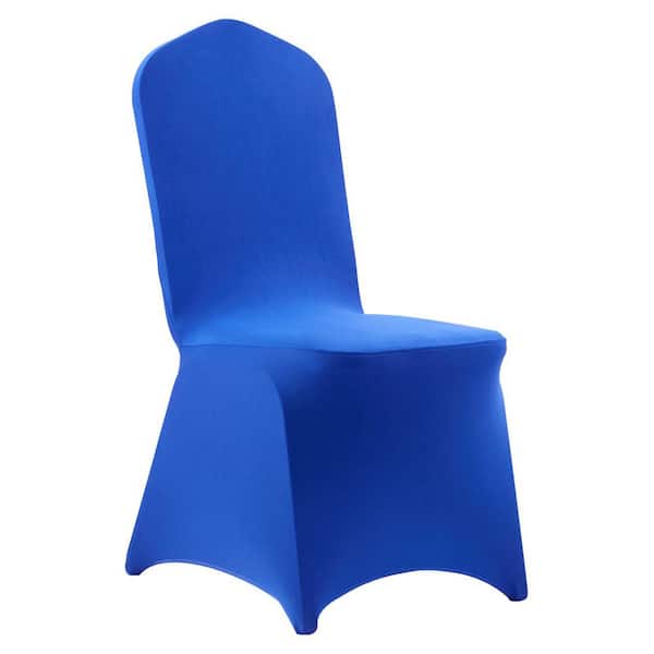 50 Piece Royal Blue Chair Covers, Polyester Spandex Chair Cover, Fits Chair Measures up to 20.08 x 17.72 x 37.4 in.