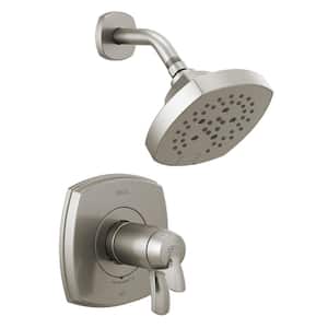 Stryke TempAssure 1-Handle Wall Mount 5-Spray Shower Faucet Trim Kit in Stainless (Valve Not Included)