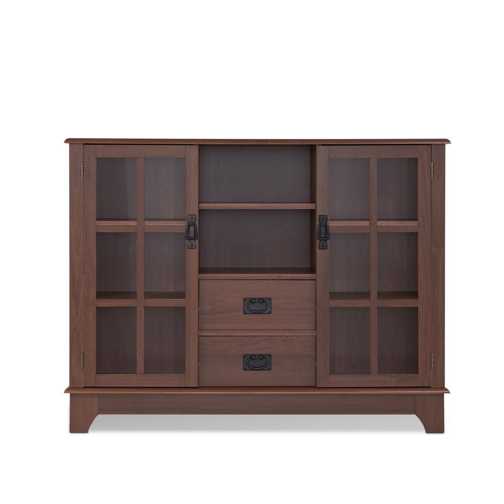 Acme Furniture Dubbs Walnut China Cabinet 97324 - The Home Depot