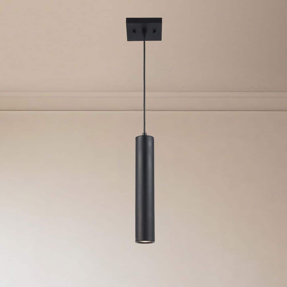 Bel Air Lighting Ameranth 1-Light Black Mini Pendant Light Fixture