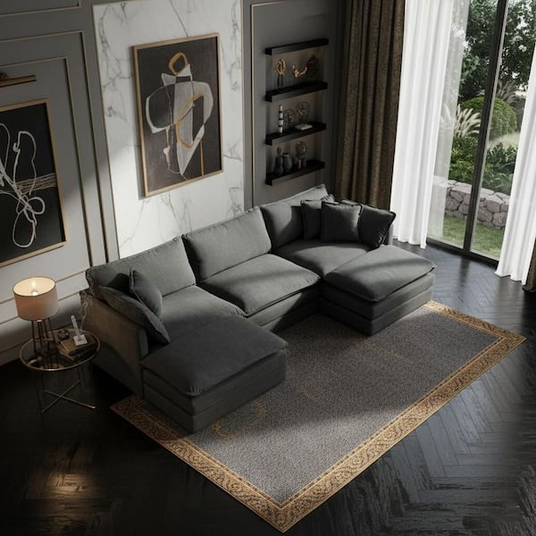 Homy Casa HEAT 111.5 in. Track Arm 5-...