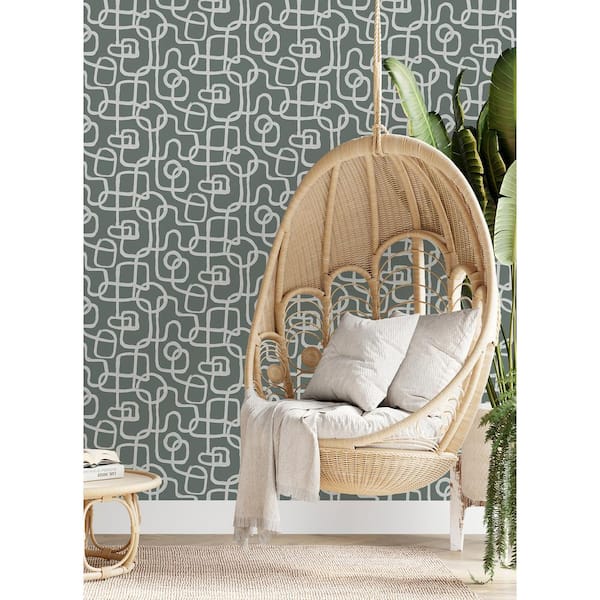 Grey Niko Matte Vinyl Peel and Stick Wallpaper