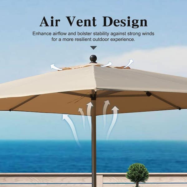 brandsmart patio umbrella Member's Mark 10' Cabana Market Umbrella with Sunbrella Fabric