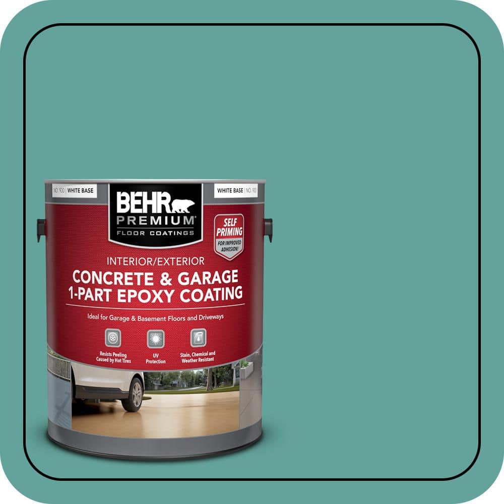 1 gal. #M450-5 Aqua Rapids Self-Priming 1-Part Epoxy Satin Interior/Exterior Concrete and Garage Floor Paint price history on PriceWatchPro
