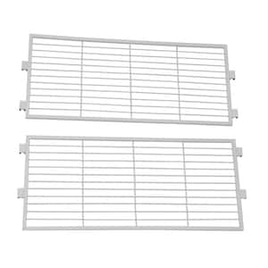 Xtra Storage Shelf White Metal Extension (Set of 2)