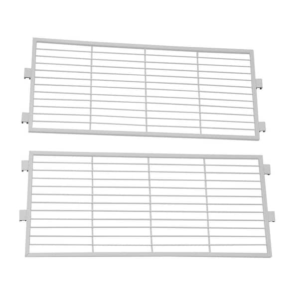 Convenience Concepts Extra Storage Shelf White Metal Extension Set of 2