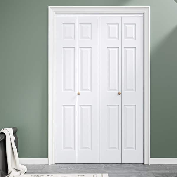 ARK DESIGN 48 in. x 80 in. 6 Panel Hollow Core MDF White Primed