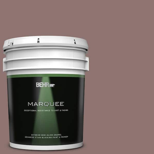 BEHR MARQUEE 5 gal. #720B-5 Bitter Briar Semi-Gloss Enamel Exterior Paint & Primer