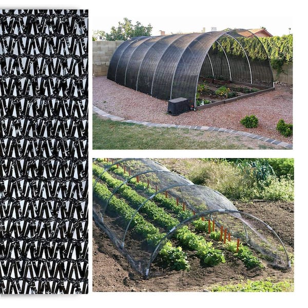 Shade Cloth Roll Black Mesh Fabric Netting 70% UV Resistant Mesh Netting  Cover, Black Netting Fabric for Greenhouses, Plants, and Backyard Patio  (Size