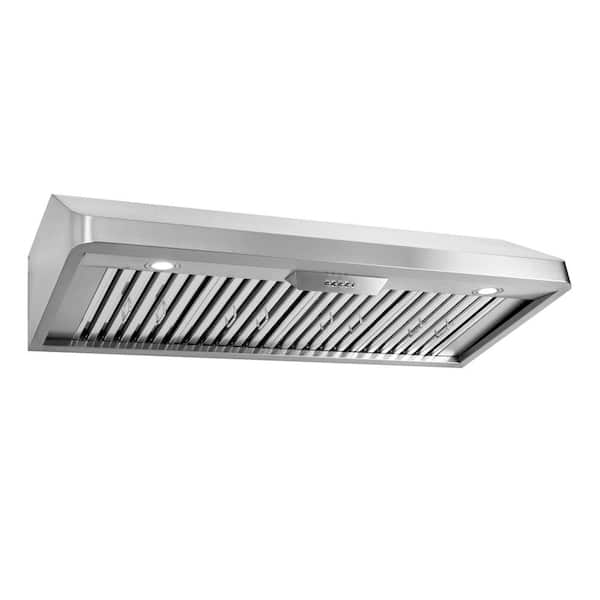 48 in. Haven Collection 500 CFM Ducted Under Cabinet Range Hood, Button Control, LED Lights, Stainless Steel