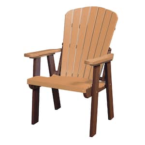 Adirondack Series Cedar and Tudor Brown Fan Back Composite Adirondack Chair
