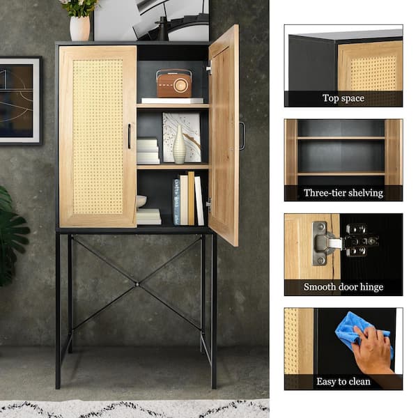 Ktaoxn 72 Kitchen Pantry Cabinet with Doors and Shelves and