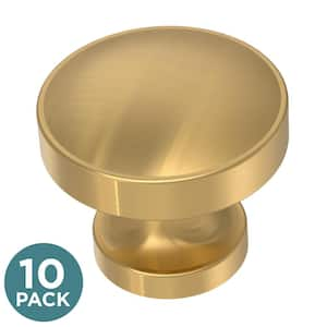 Kent Knurled 1-3/8 in. Satin Brass Cabinet Knob (5-Pack)