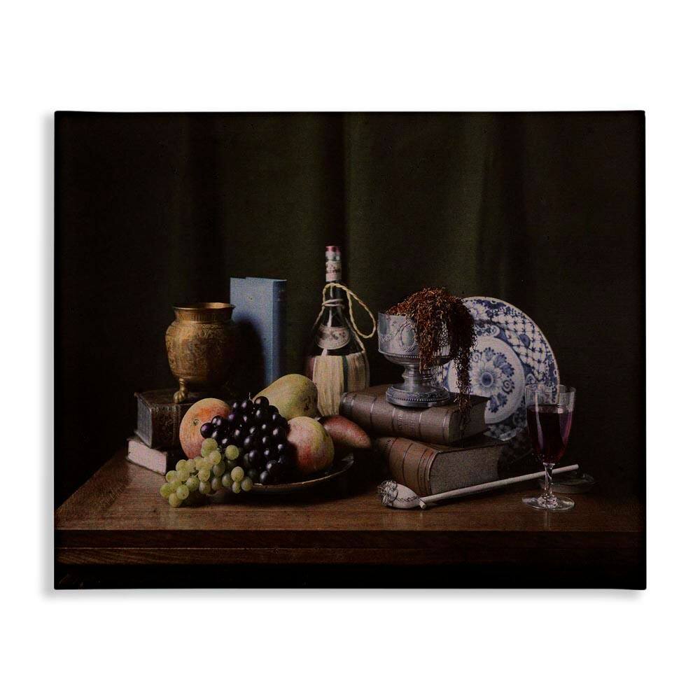 Dark Vanitas Still Life by Unknown Unframed Food Graphic Art Print 36 in. x 48 in. price history on PriceWatchPro