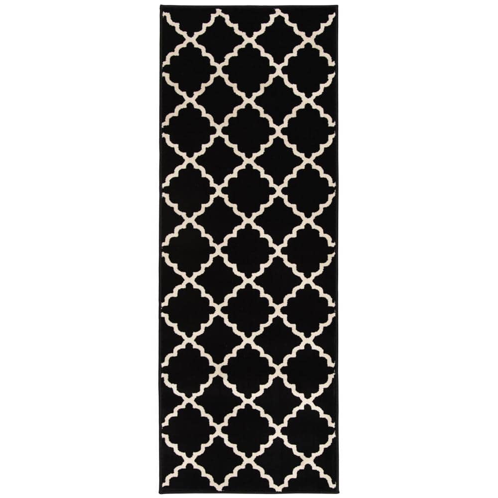 Stratford Lucette Ebony/Birch 26 in. x Your Choice Length Stair Runner Rug price history on PriceWatchPro