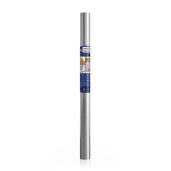 48 in. x 50 ft. Double-Sided Aluminum Film Woven Fabric Radiant Barrier Reflective Insulation