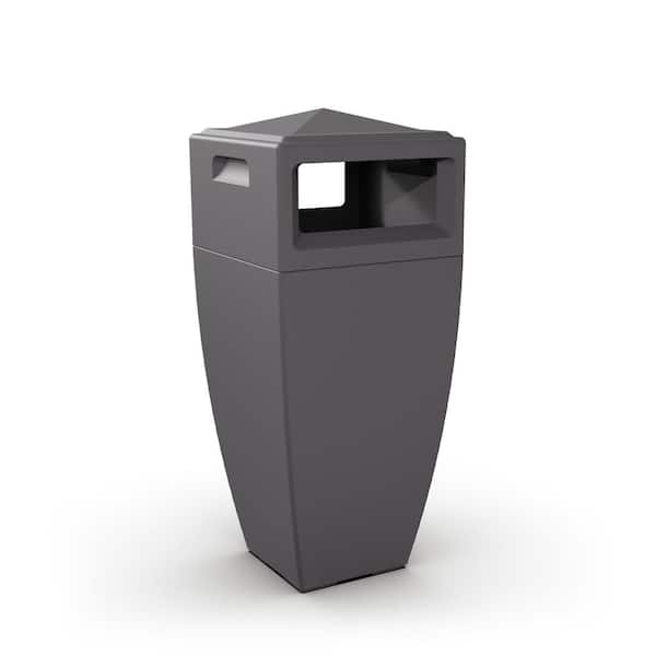 Mayne 24 Gal. Kobi Waste Bin Graphite Grey Commercial Trash Can