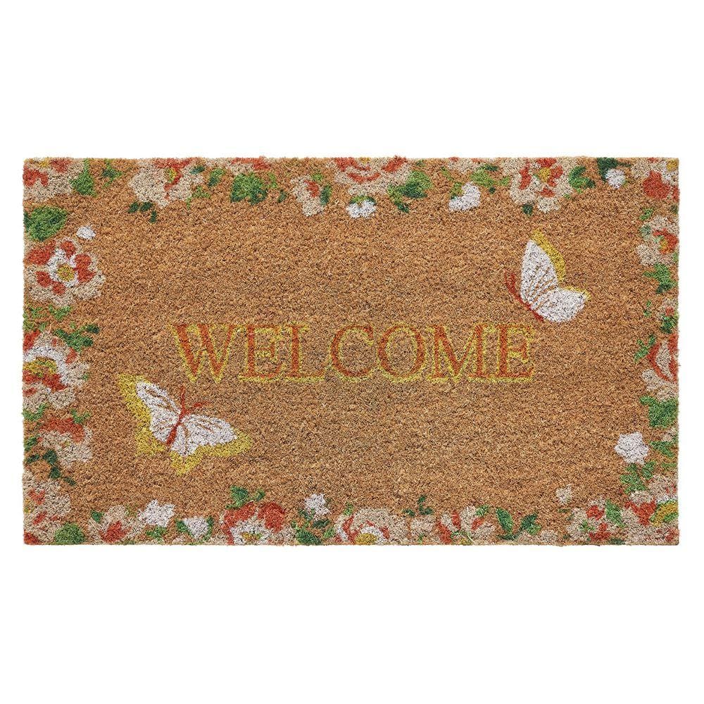 Laura Ashley Chedwell Butterfly Marigold Yellow 17.5 in. x 30 in