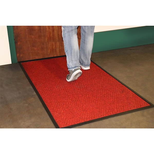 Rhino Mats - OPUS Red 48 in. x 72 in. Rubber Non-Slip Indoor