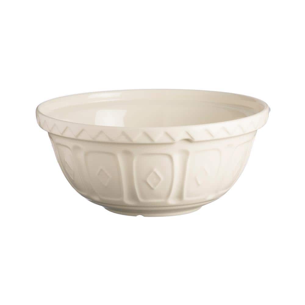 Cream Ceramic Textured Mixing Bowls Set of 3