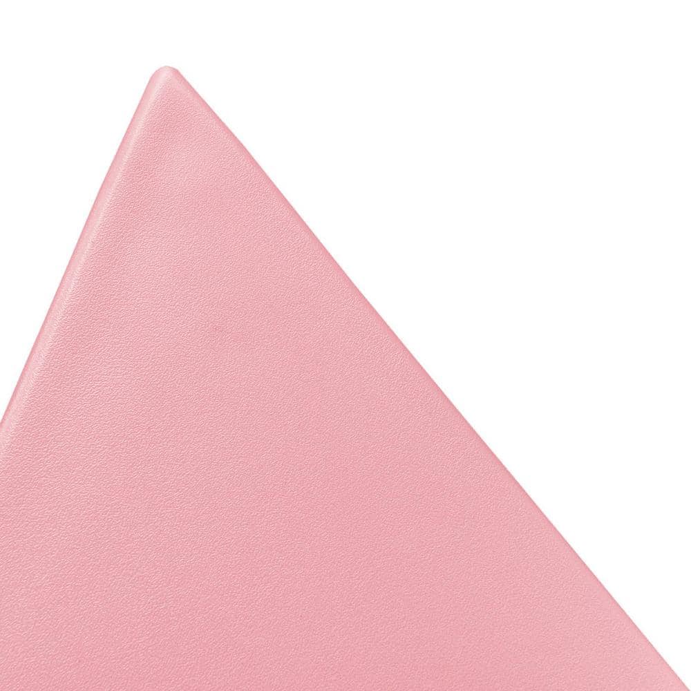 Pink Triangular Modern Plastic Side Tables Set of 4