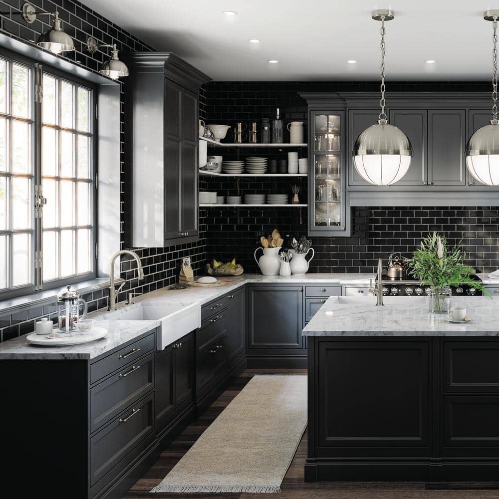 Brushed Nickel Single Handle Pull-Down Kitchen Faucet