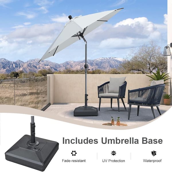 commercial metal patio umbrella bases Heavyweight Umbrellas Base Stand 120 or 170 pounds (G120SQTCH)