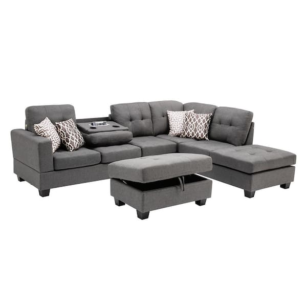 sectional couch with outlets