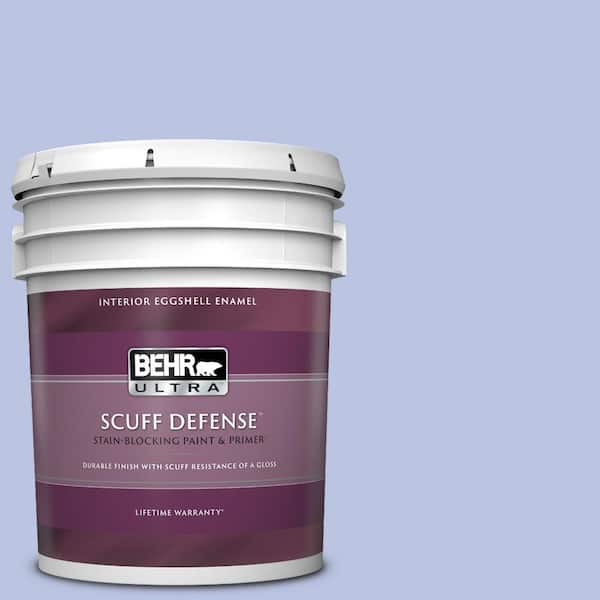 BEHR ULTRA 5 gal. #600A-3 California Lilac Extra Durable Eggshell Enamel Interior Paint & Primer