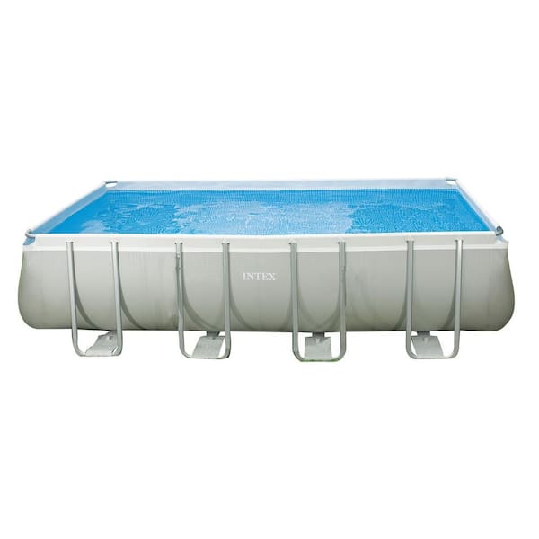 Intex 18 ft. x 9 ft. x 52 in. Rectangular Ultra Frame Pool Set
