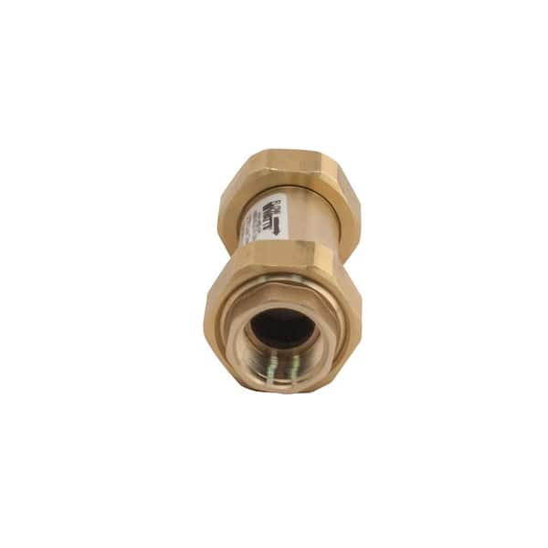 Watts 3 4 In X 3 4 In Lead Free Residential Dual Check Valve Union Female Npt Inlet X Union Female Npt Outlet Lf7ru2 U2 3 4 X 3 4 The Home Depot