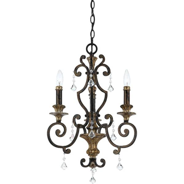 Quoizel Marquette 3-Light Heirloom Candle-Style Chandelier MQ5003HL ...