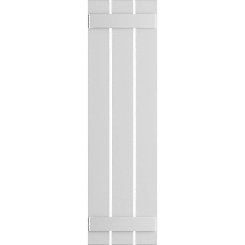 17-1/8 in. x 47 in. True Fit PVC 3-Board Spaced Board and Batten Shutters Pair in Unfinished price history on PriceWatchPro