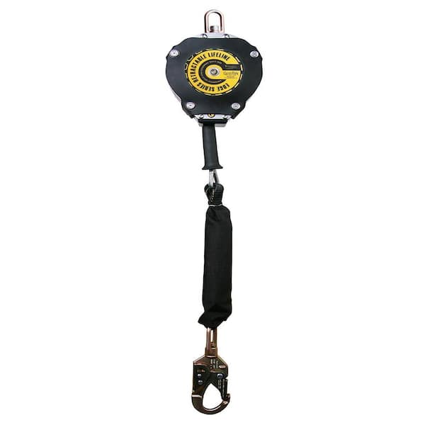 Guardian Fall Protection 25 ft. Heavy Duty Self Retracting Lifeline with Heavy Duty Shock Pack & Removable Protective Cover