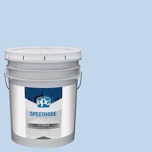 5 gal. Touch Of Blue PPG1242-2 Flat Exterior Paint