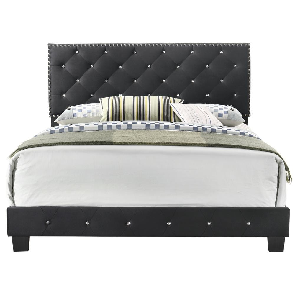 Deb Light Gray Full Adjustable Panel Bed