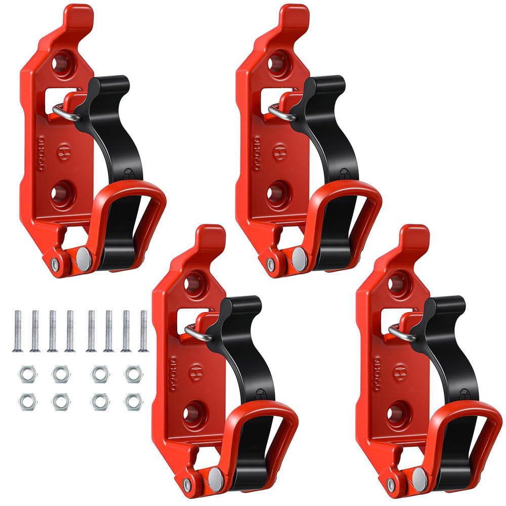 4 pcs Heavy Duty Shovel Holder Kit for Truck Roof Rack, Quick Release Metal Rubber Mounts Garage Wall Storage price history on PriceWatchPro