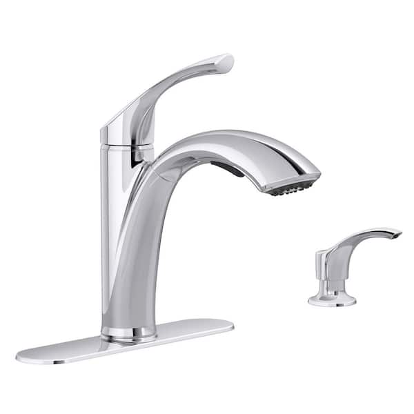 Polished Chrome Kohler Pull Out Kitchen Faucets R72510 Sd Cp 64 600 