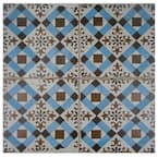 Kings Millbasin Encaustic 17-5/8 in. x 17-5/8 in. Ceramic Floor and Wall Tile (11.02 sq. ft./Case)