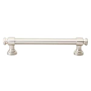 5 in. Center-to-Center Satin Nickel Modern Solid Steel Euro Cabinet Bar Pull (10-Pack)